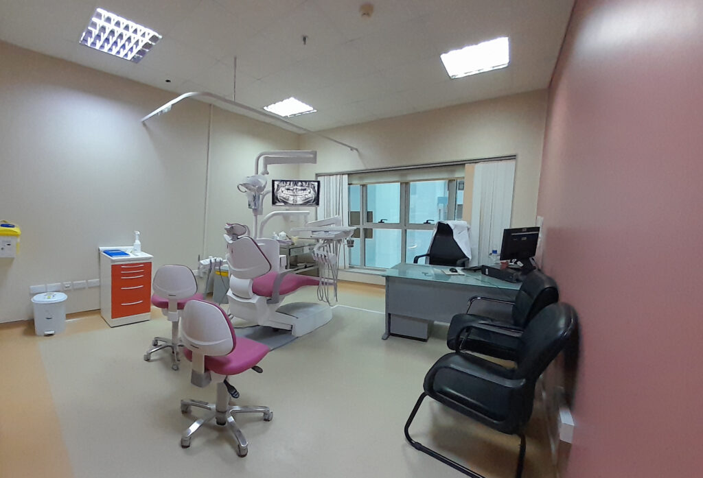 Modern endodontic dental office and treatment chair
