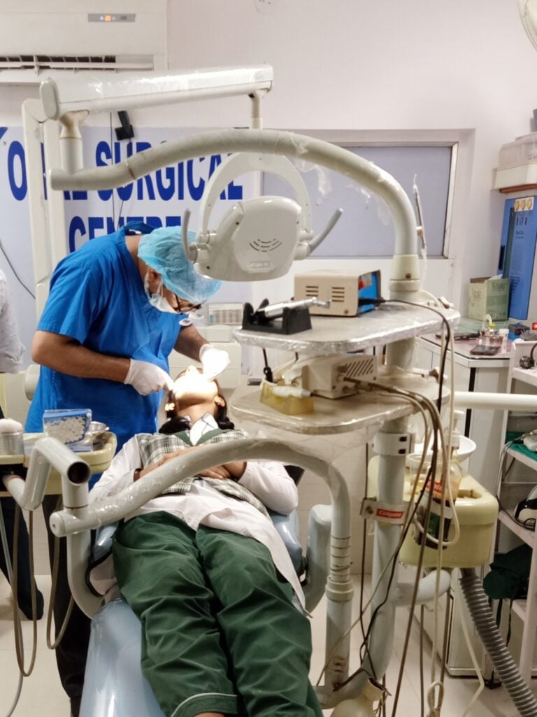 Root canal treatment process in dentistry
