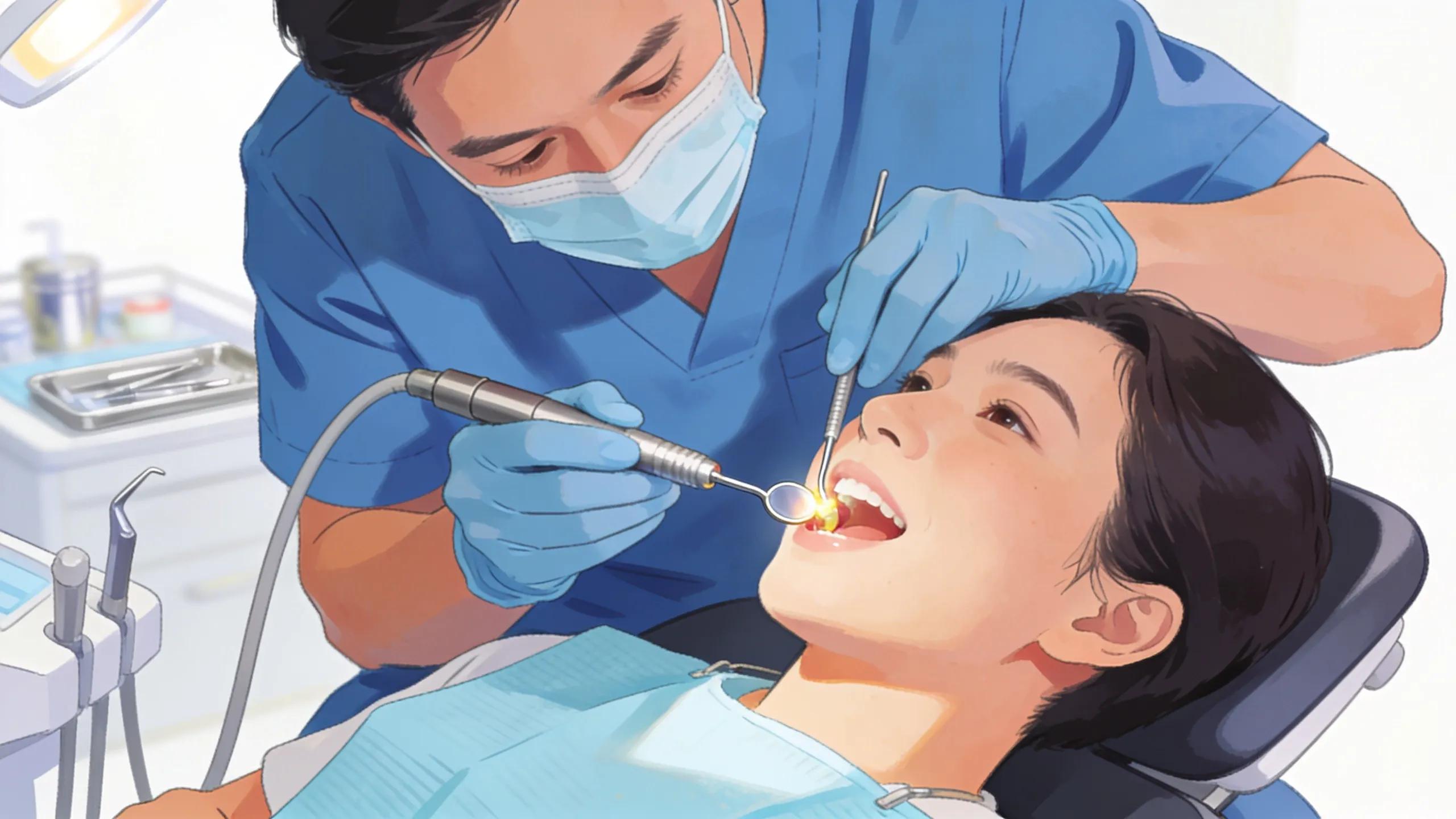 Dentist performing root canal therapy with a compassionate approach and modern tools