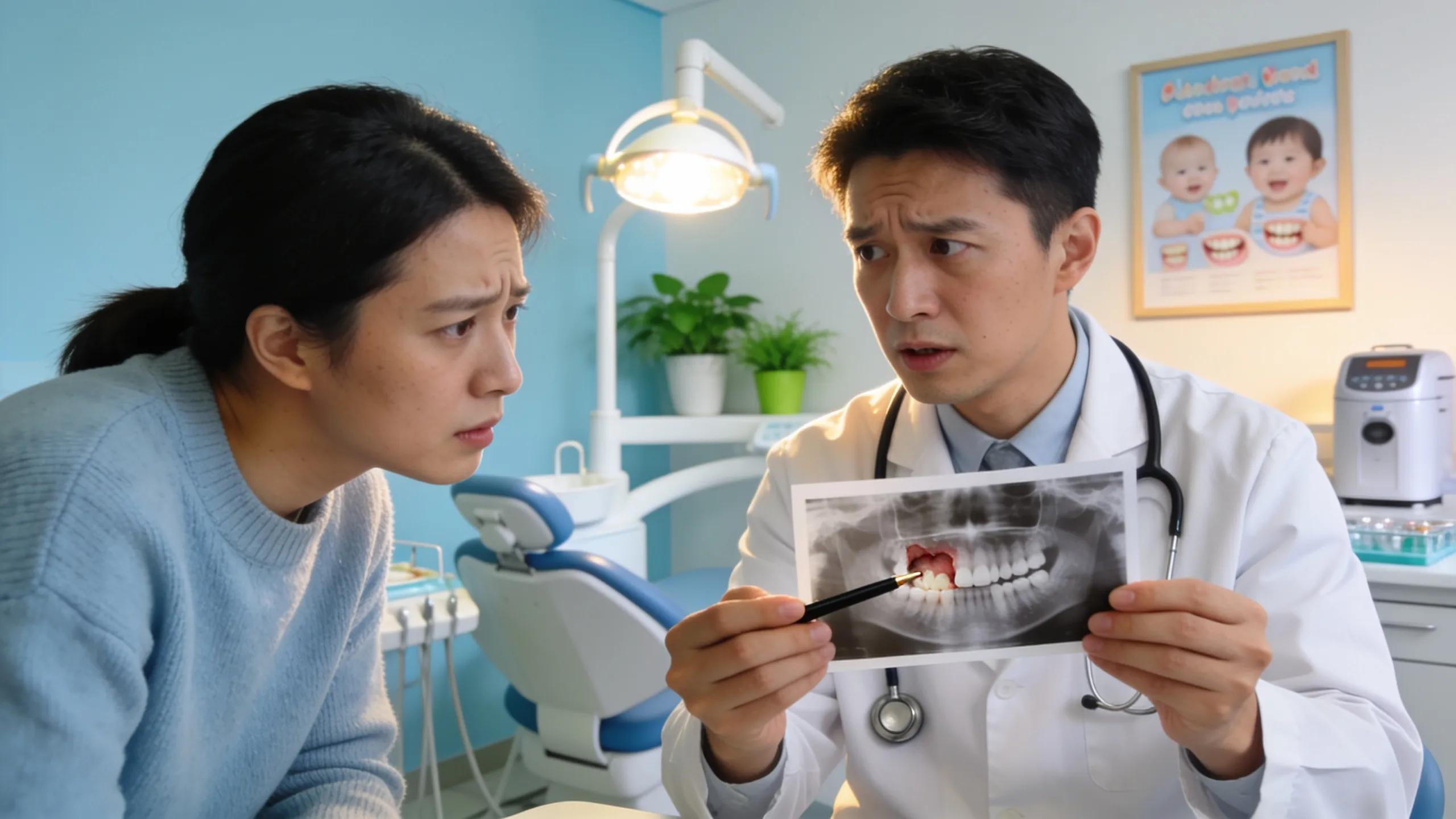 Parent consulting with a pediatric dentist about emergency dental conditions for children, highlighting urgent pediatric care