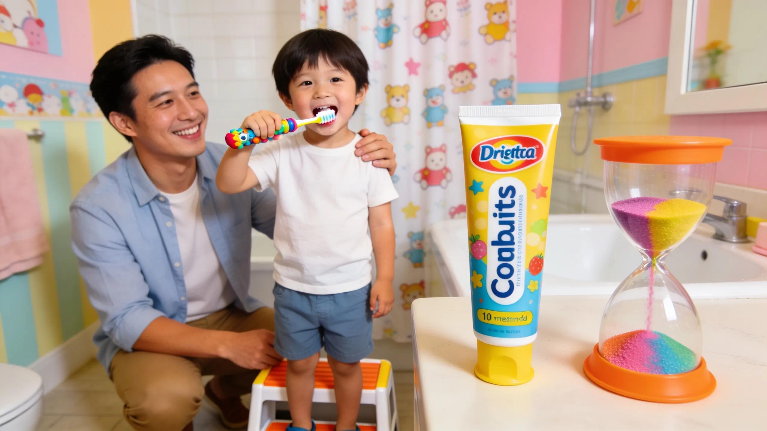 Child brushing teeth with parent supervision, emphasizing effective dental care routines for kids