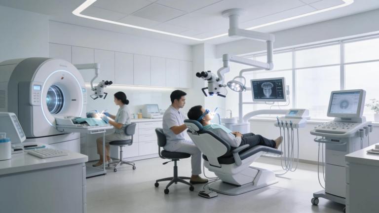Modern dental clinic showcasing advanced endodontic technologies and equipment