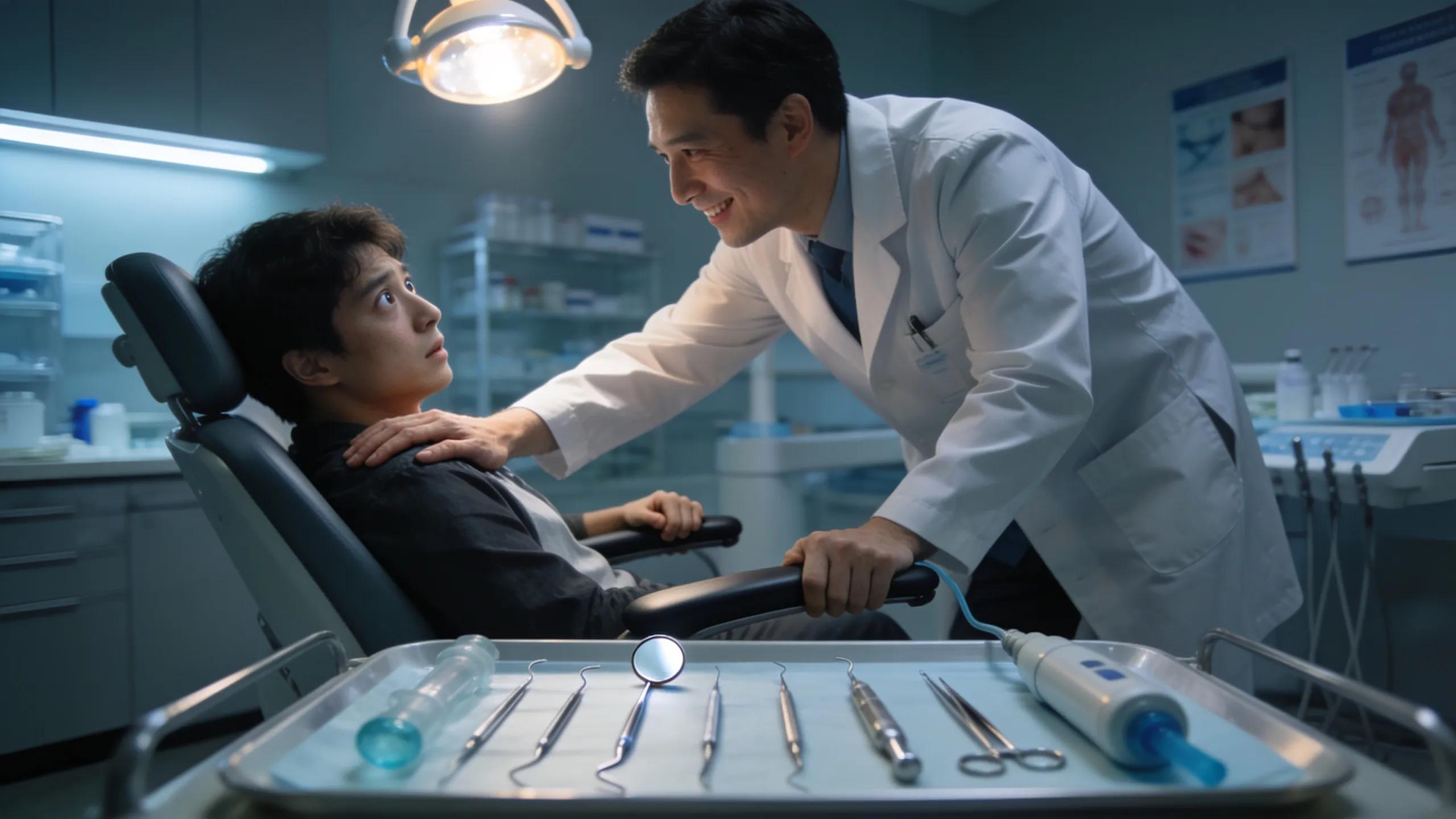Patient receiving emergency endodontic care at a Bloomingdale, IL clinic